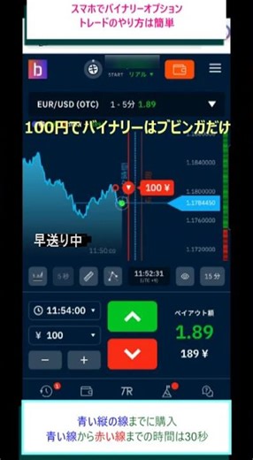 【ブビンガ】スマホで100円から！バイナリーオプション必勝法 #投資 #投資初心者 #バイナリーオプション #bubinga