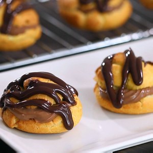 Chocolate Cream Puffs Full recipe: http://bit.ly/2c3PEfQ | Home Cooking Adventure