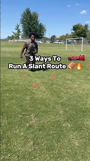 3 Different Ways To Run A Slant Route 🏈🔥 #football #workout #nfl #explore #viral #fyp