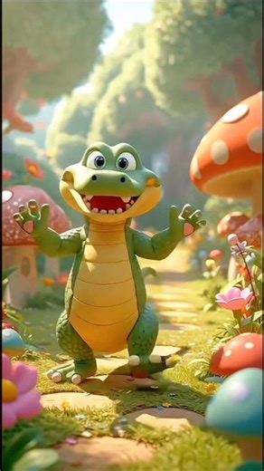 Cute Crocodile Dancing 🐊🎉 | Fun Kids Short |