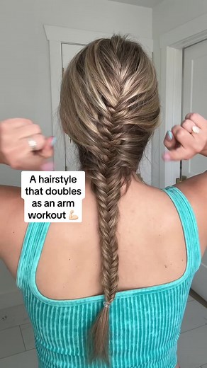 Double French Fishtail Braid Tutorial for a Stylish Workout