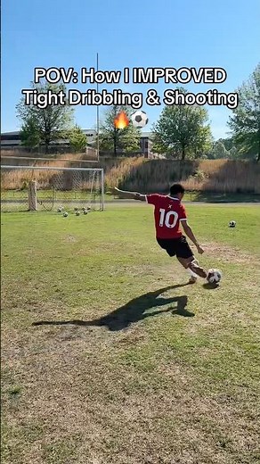 POV: How I IMPROVED Tight Dribbling & Shooting 🔥⚽️#soccer #football