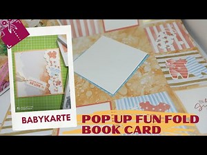 Besondere Karte zur Geburt mit Stampin' Up! basteln - Twist Fold Card - Anleitung DIY