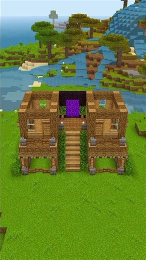 Minecraft Duo House Tutorial 🏘️ #minecraft #shorts