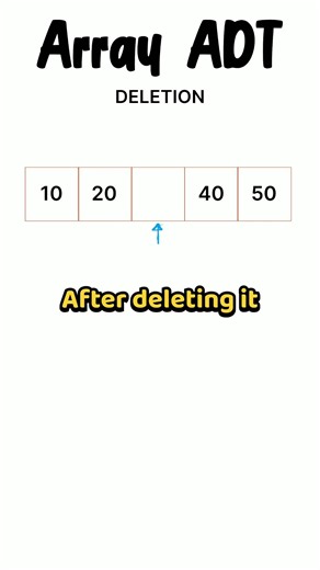 Array element deletion | Data Structure | Array ADT | #dsa #array