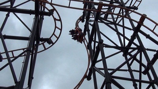 Steel Hawg at Indiana Beach is cross between a "Wild Mouse" coaster and someone's crazy roller coaster dream! lol Did you ever ride it? | Theme Park Review