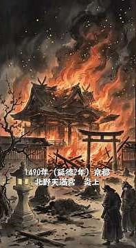 「千本の赤」一揆衆が立て籠もる京の北野社炎上！焼野原の処理で歴史に現れた謎の河原者のリーダー ─ 踏まれても折れない梅のように #京都 #北野天満宮 #日本史