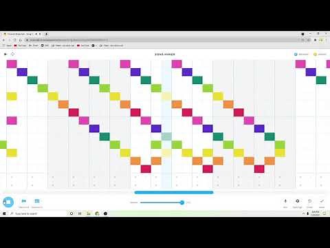 Godzilla theme song on Song maker chrome music lab