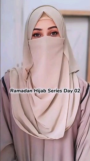 Day 2🧕Elegant & simple Niqab Style💖Instant/Ready Niqab tutorial✨️Hijab Style by Dr.Sidra9oor #shorts