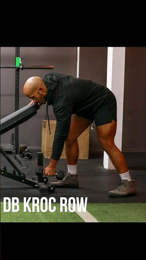 Dumbbell Kroc Row
