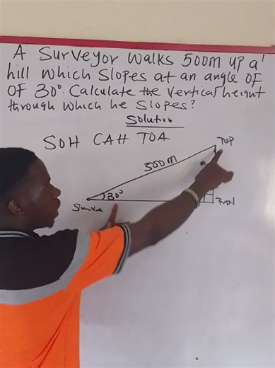 Angle of elevation #mathematics #viral #maths #tiktokviral #reels #trendingvideo #obiscienceclass