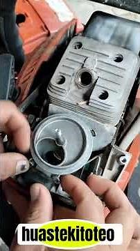Important point. How to remove a carburetor from a Husqvarna chainsaw #chainsaw #husqvarna