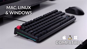 Keychron C3 Pro TKL 80% Wired Mechanical Keyboard, 8K Polling Rate, QMK/VIA Programmable, Hot-Swappable, RGB Backlit Shine-Through Keycaps, Super Brown Switch, for Windows/Mac