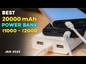Best 20000mah Power Banks in 2025 Under 1000 to 2000⚡20000mah Power Bank With Fast Charging⚡JAN 2025