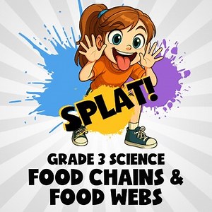 Food Chains & Food Webs SPLAT! Science Game - No Prep Grade 3 Review