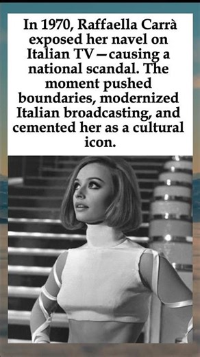 1970: Raffaella Carrà Shocked Italy by Showing Her Navel on TV—and Changed Television Forever