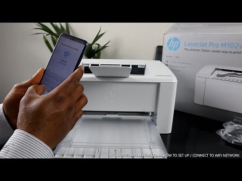 HOW TO SET UP / CONNECT HP Lasejet Pro M102W TO WIFI