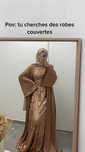 Robes de soirées couverte en location😍 #CapCut #TikTokFashion #devinelapersonne #voile #pourtoi #trend #robevoilee #robedesoirée