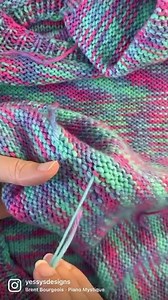 How to: Weave ends in the back of a knit piece.