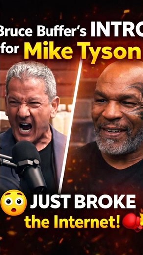 This Mike Tyson Introduction by Bruce Buffer Is PURE INSANITY 🤯🥊 #ufc #myketyson #brucebuffer #mma
