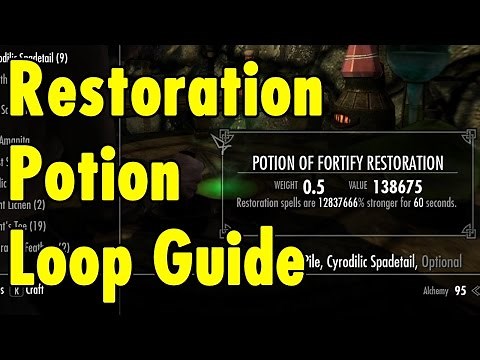 Restoration Potion Loop Guide - Skyrim Special Edition - xBeau Gaming