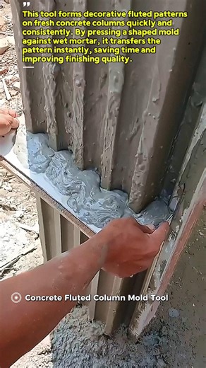 Shaping Concrete Columns Fast : How This Profile Mold Tool Works
