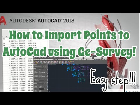 How to Import Points from Gathered data of RTK to AutoCad Using Ge-Survey