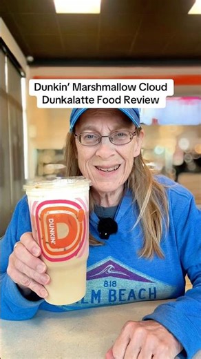 The best drink at Dunkin’? Dunkin’ Marshmallow Cloud Dunkalatte Food Review #dunkin #foodreviews