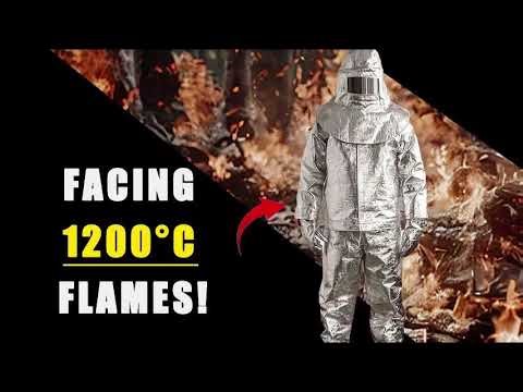 Helmetbro 1200°C Fireproof Firefighter Radiation Suit