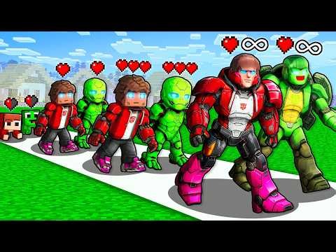 Mikey and JJ Transformers Life Cycle in Minecraft - Maizen