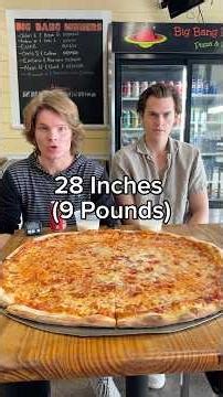 Me And My Manager Have 30 Minutes To Finish A 28 Inch Pizza Challenge! Can We Win? #shorts #food