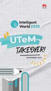 Empowered students create an empowered future for all 🎓 We recently took over Universiti Teknikal Malaysia Melaka - UTeM for Huawei Day Intelligent World 2030 🌍. The immense support and enthusiasm shown by all students and participants of #IW2030 moved us, thank you 🙌🏻! Keep watching to find out how it all went 💫! #HuaweiMalaysia #myutem | Huawei Malaysia