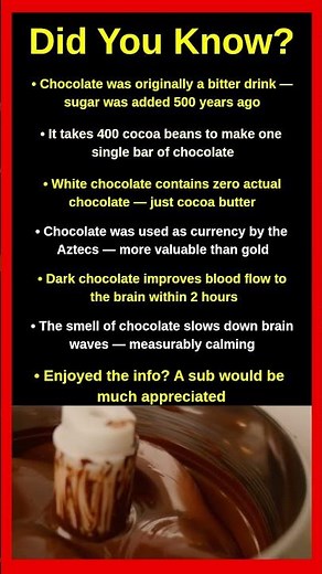 Surprising Facts About Chocolate Nobody Tells You 🍫✨