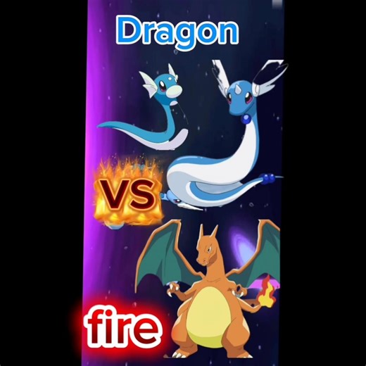 Pokemon battle Charizard vs dragonair