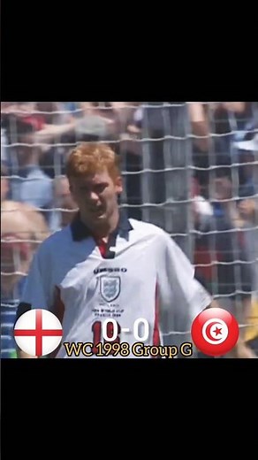 England 🇬🇧 vs Tunisia 🇹🇳 | World Cup 1998 | Group G | My Edit ⚽️