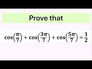 An Amazing Trigonometric Question | Can You Prove This?