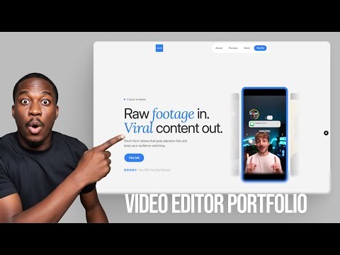 Video Editor Portfolio Website in 40 Minutes (JumpCut Template Tutorial)