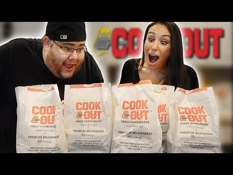 WE ORDER THE ENTIRE MENU 🍔COOKOUT