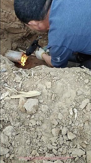 Repairing a Leaking Irrigation Pipe | Cutting Damaged Section & Reconnecting with Heat Shrink Sleeve