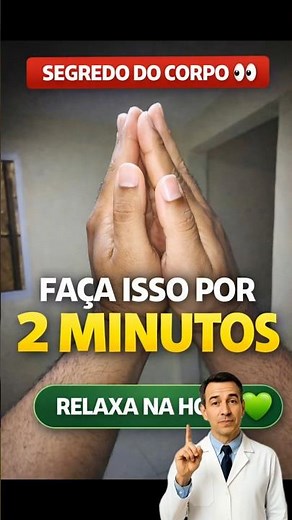 aça Isso por 2 Minutos e Relaxe na Hora 😱💚 #saude #relaxamento #shorts #dicas