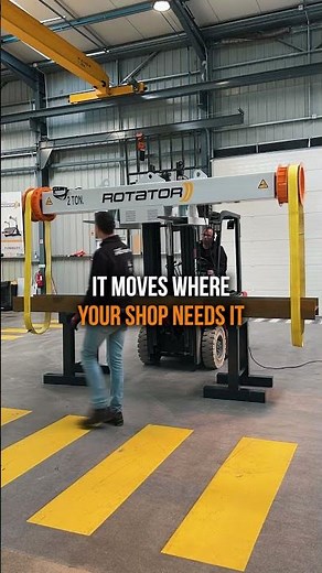 This Machine Rotates a Steel Beam with One Hand - Ocean Overhead Slinger