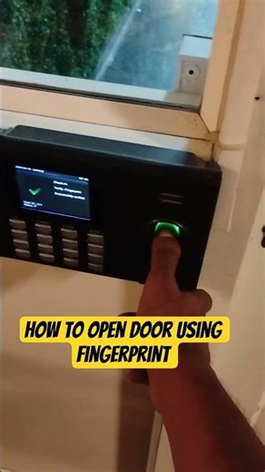 how to open door using fingerprint #door #fingerprint #pg #hostel