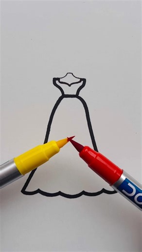#Girldress #drawing #kidsdrawing #artforkids #howtodraw #easydrawing #coloring #creativekids