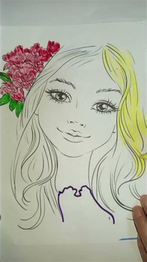 Spring flower. #drawing , #art , #drawingtutorial , #sketch , #howtodraw