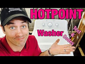Servicing A Hotpoint or GE Washer | Service Mode & Fault Codes Test | Slung The Belt | HTW240ASK6WS