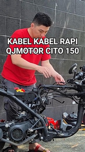 Kabel kabel rapi yah gaes motor matic QJMOTOR CITO 150 #bongkarmotor #motorbaru #otomotifmotor