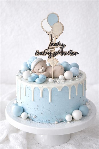 Baby Boy or Girl Cake Topper – Wooden & Acrylic Baby Shower Cake Topper – Balloon Baby Shower Decor – Baby Shower Decoration for Boy or Girl - Etsy