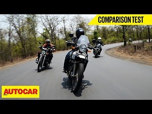 RE Himalayan VS Mahindra Mojo VS RE Thunderbird 500 | Comparison Test | Autocar India
