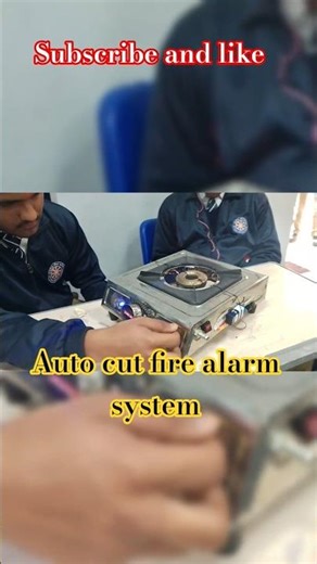 Auto cut fire alarm system project #aa23 #how #science #project #shorts #fire #ai #diy