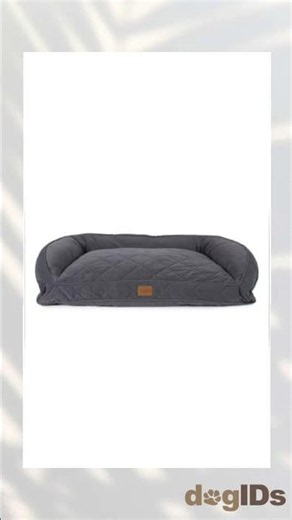 Quilted Microfiber Bolster Dog Bed